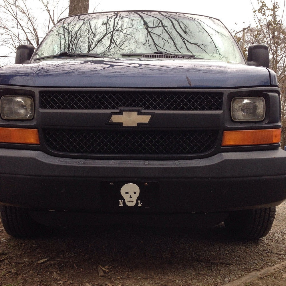 Skull Logo License Plate