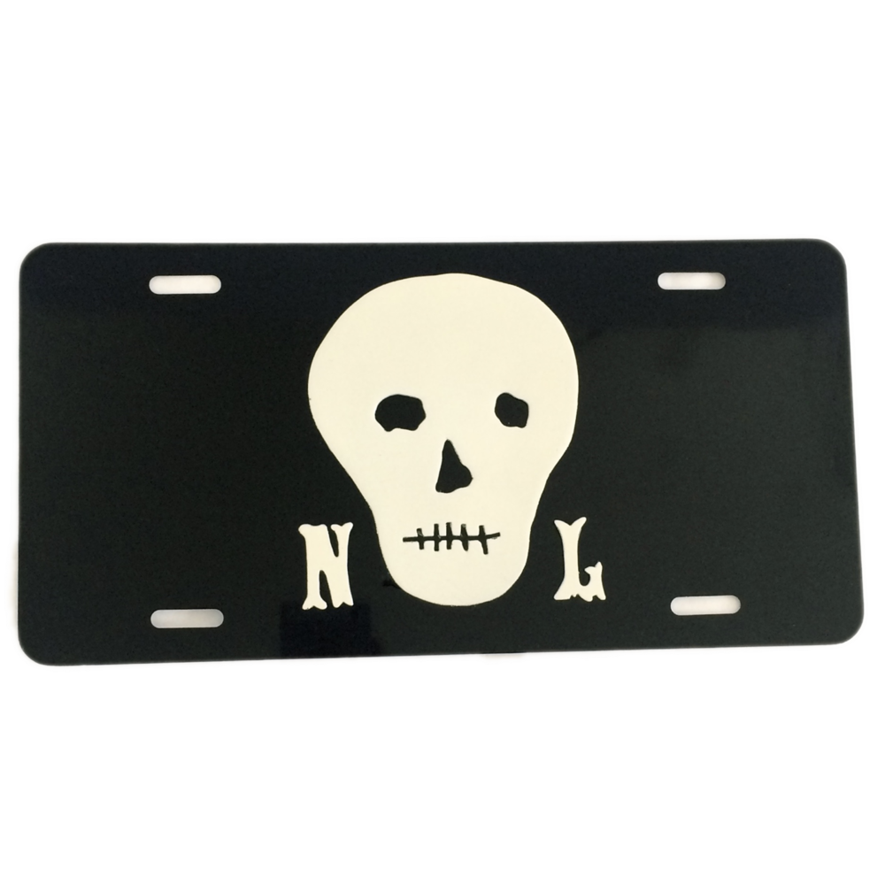 Skull Logo License Plate