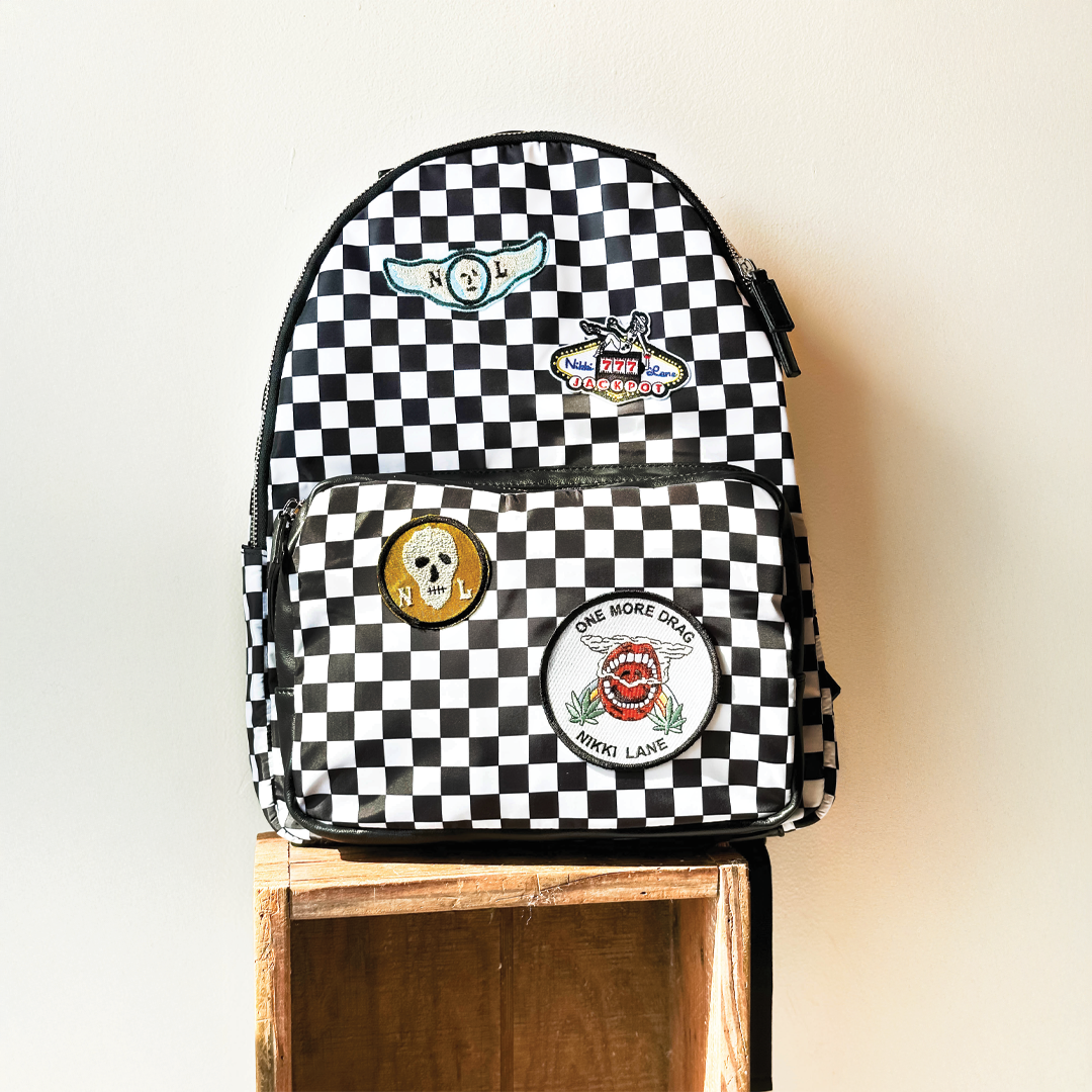 Checkerboard Patch Backpack