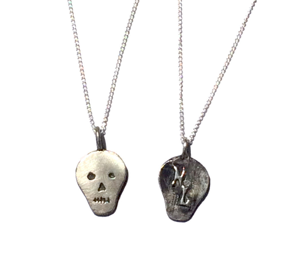 Sterling Silver Skull Pendant