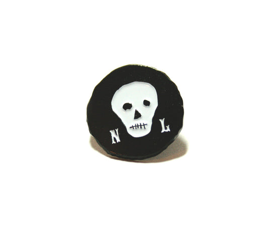 Black Skull Lapel Pin