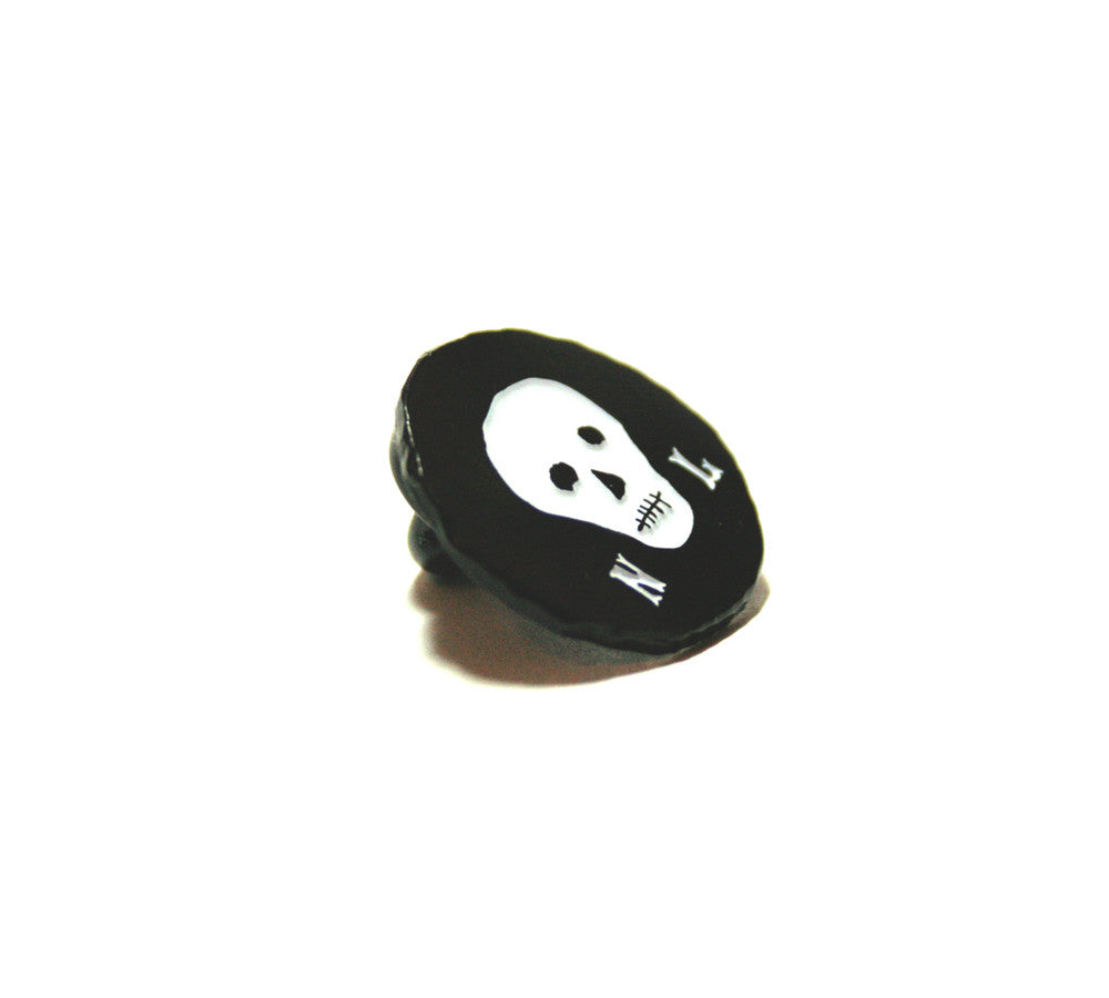 Black Skull Lapel Pin