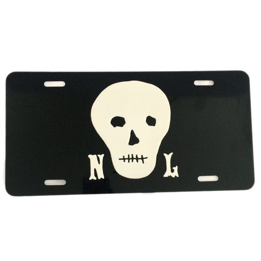 Skull Logo License Plate